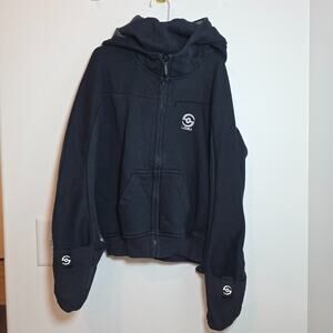 Loki Asventure Hoodie Zip-Up Pocketed Sleeve Size 7 Face Shield & Mitten Unisex